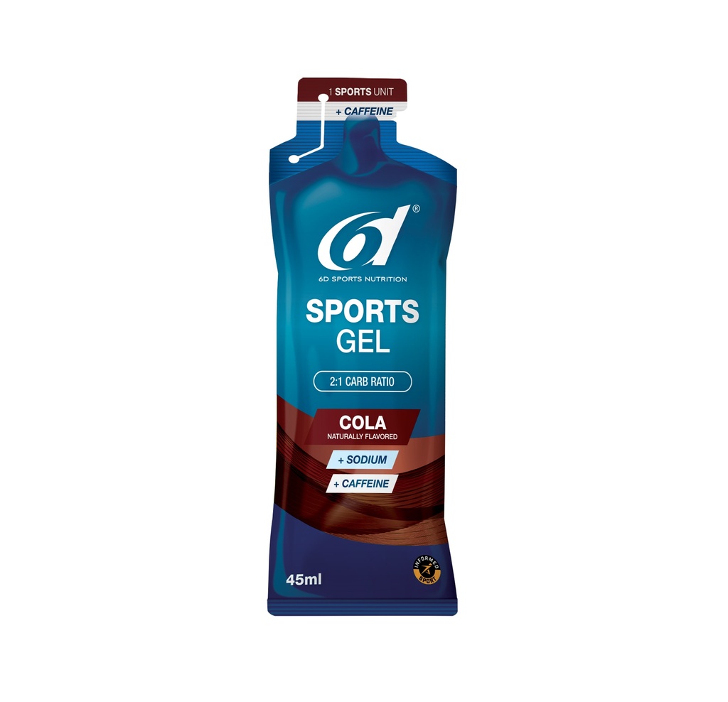 6D - Sports Gel Caffeine - Cola